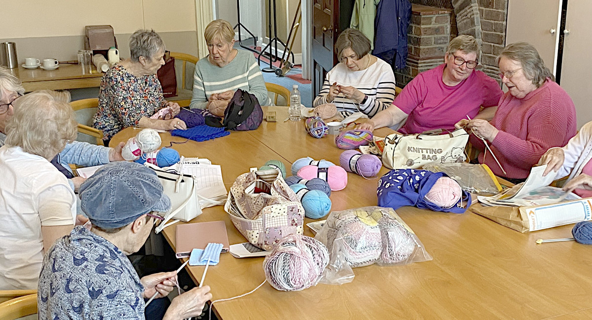 Knitting Group Gets Cast On